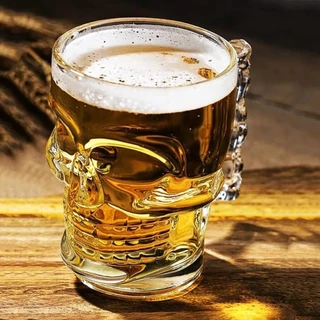Caneca Caveira Chopp Cerveja Drink Rock Style Viking 520ml