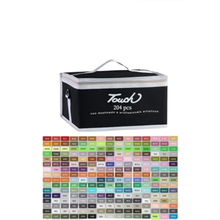 204 conjunto de canetas aquarela marcador de duas cabeças cor à base de óleo de secagem rápida marisa em Oferta na Shopee