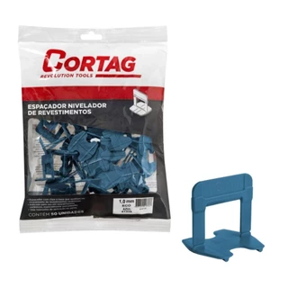 Espaçador Nivelador 1,0mm Eco Azul 50 Peças - Cortag em Oferta na Shopee