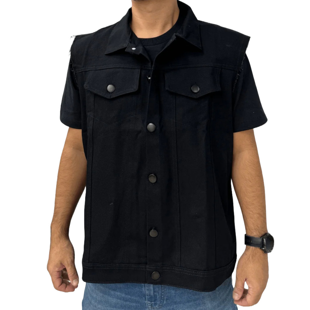 Colete Jeans Consulado do Rock