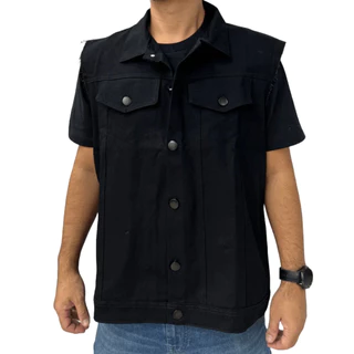 Colete Jeans Consulado do Rock