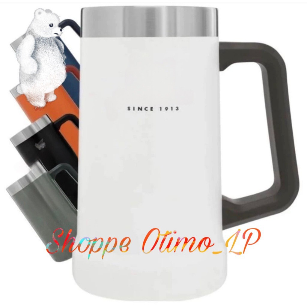 Caneca Térmica Inox 710ML Cerveja Café Chá Camada Dupla Com Isolamento