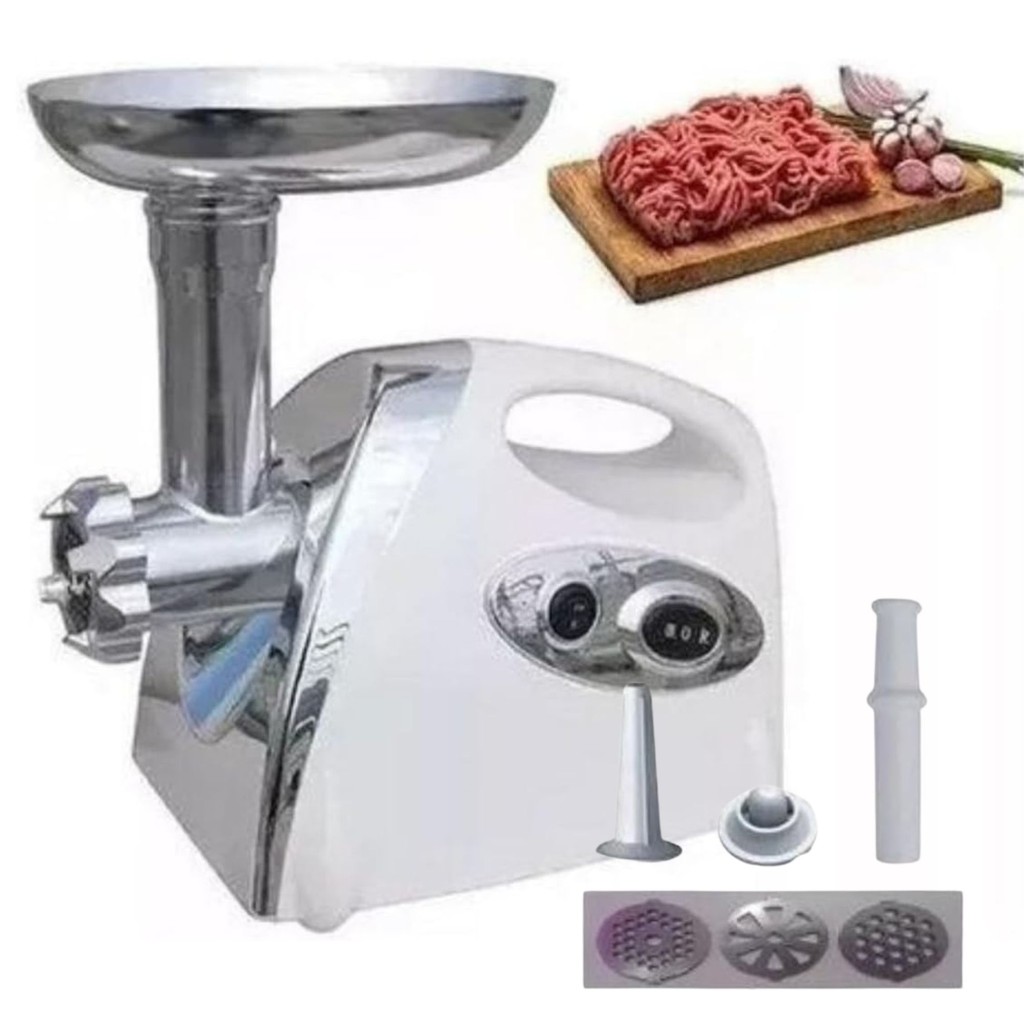 Moedor Eletrico de Moer Carne 110V Máquina para Fazer Linguiça ...