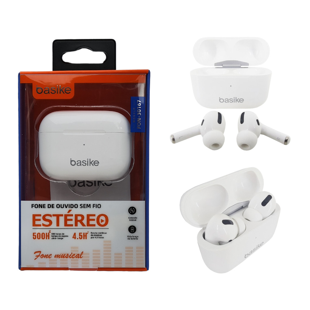 Fone De Ouvido Sem Fio para Iphone Qualidade Premium Bateria Longa ...