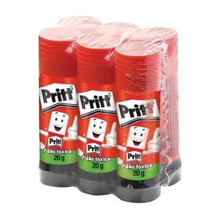 Cola Bastão Pritt Stick 20g - Embalagem com 6 Unidades em Oferta na Shopee