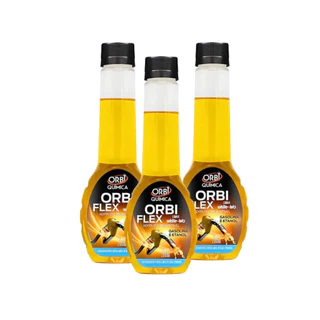 Kit C/3 Aditivo Combustível Flex Gasolina e Etanol Limpa Bicos Injetores 200ml - Orbi Química