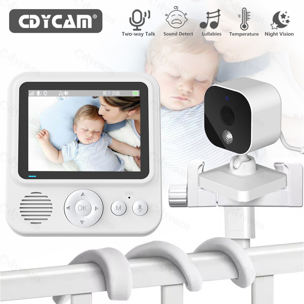 Baby Monitor Dr.Care NeoView - Video E Audio, Schermo 2.8", Visione Notturna, Sensore Temperatura, Portata 300m, Registrazione Su SD