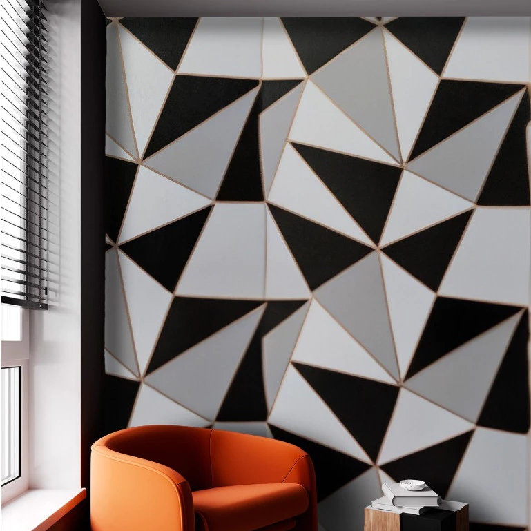 Papel de parede 3D triângulo