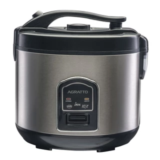 Panela Elétrica Para Arroz E Legumes 10 Xícaras Inox Agratto PAI10X-01 127V