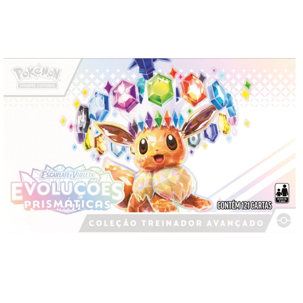 BOX COLEÇÃO TREINADOR AVANÇADO ETB EEVEE EVOLUÇÕES BOX COLEÇÃO TREINADOR AVANÇADO ETB EEVEE EVOLUÇÕES
