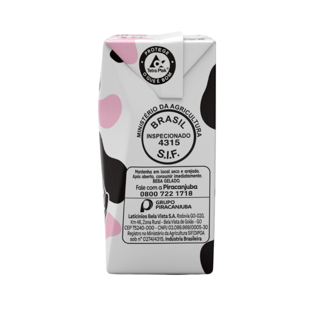 Caixa 27un Pirakids Milky Moo Chicletin Piracanjuba Sabor Groselha