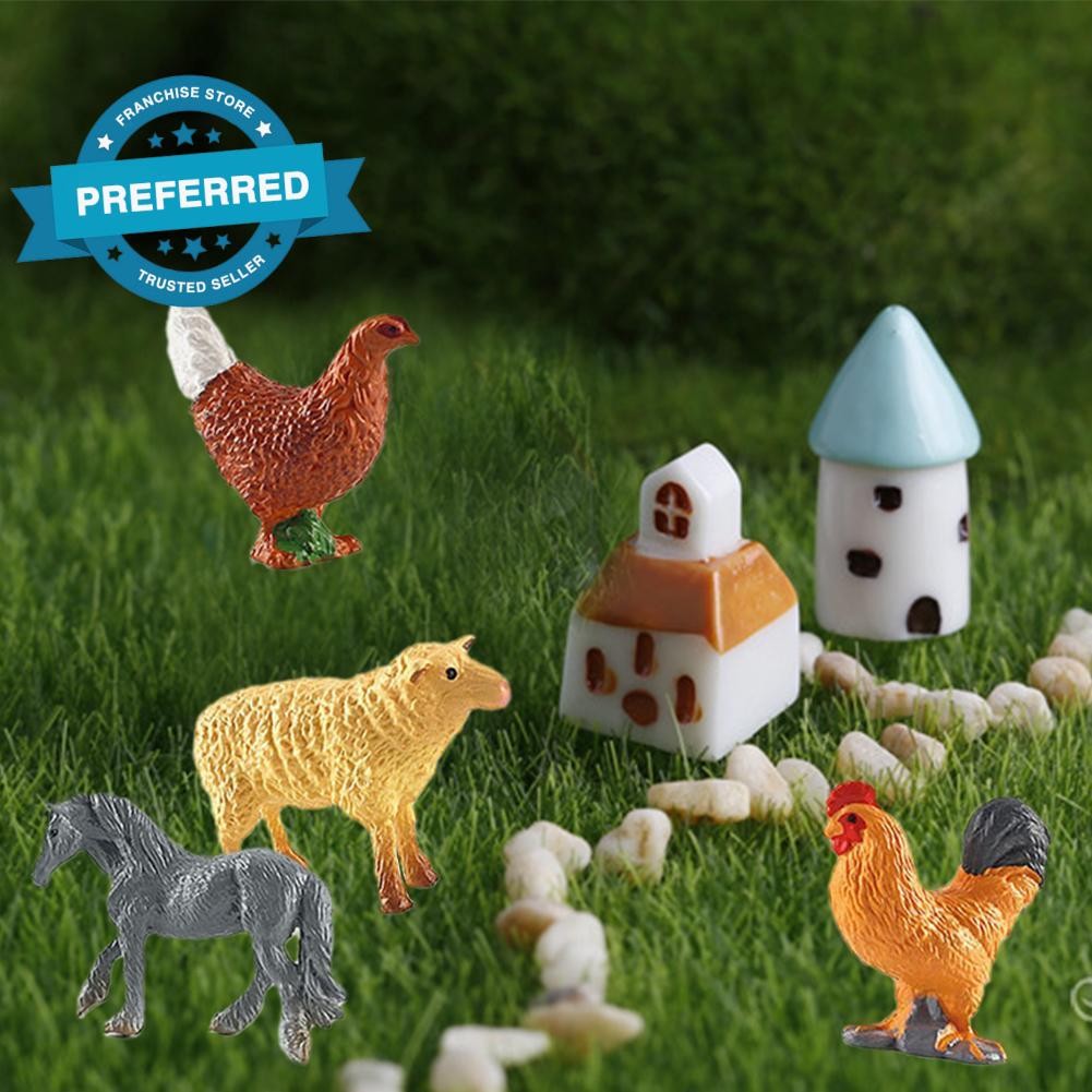Set De 6 Mini Figuras De Cabra Realistas De Plástico – Modelos De Acción De Animales De Granja Para Decoración, Juegos Y Cumpleaños, Ideales Para Maquetas