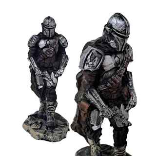 Boneco Colecionável Estátua Action Figure Mandaloriano Saga Star Wars Resina