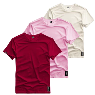 Kit 3 Camiseta Algodão Lisa Unissex Reforçada Malha Premium Básica Promoção 2025 Oferta Imperdível
