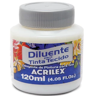 Diluente Para Tinta De Tecido 120 Ml Acrilex - 3 UNIDADES