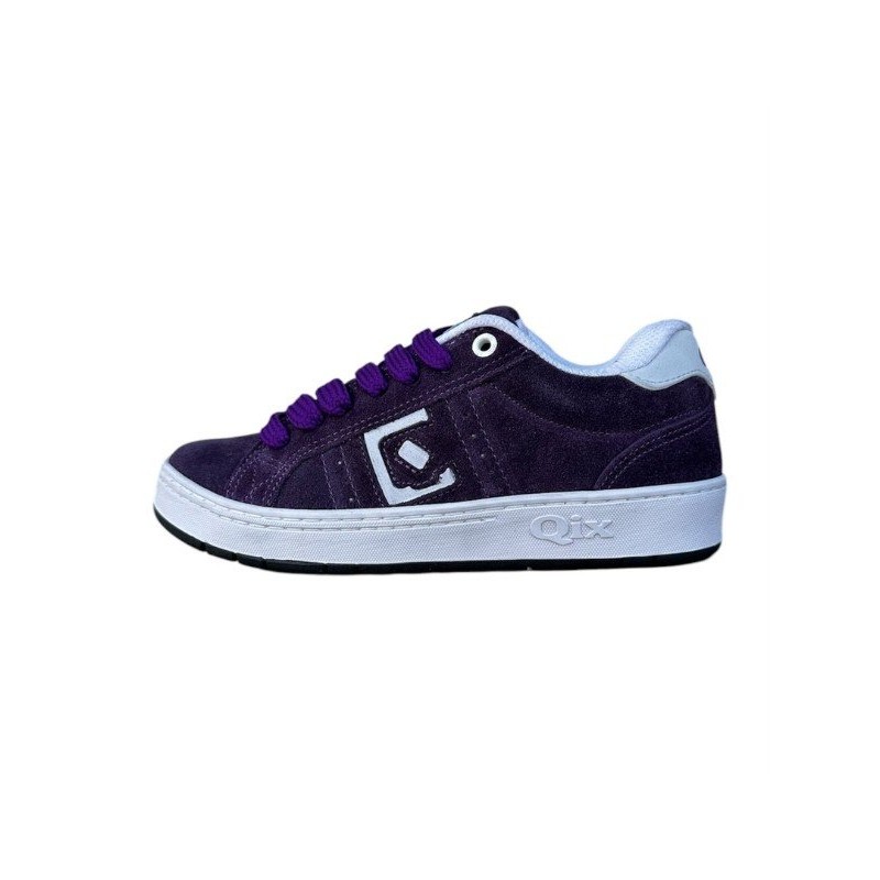 Tênis Qix Combat Camurça Roxo Solado Branco | Shopee Brasil