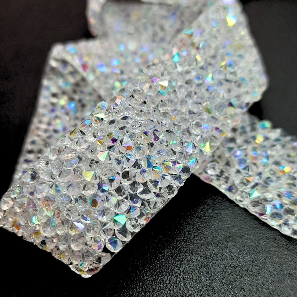 PATIKIL Nastro Di Strass In Resina Nero - 3 Metri X 10 Mm, Striscia Autoadesiva Termica Per Abbigliamento, Fai Da Te, Decorazioni - 3