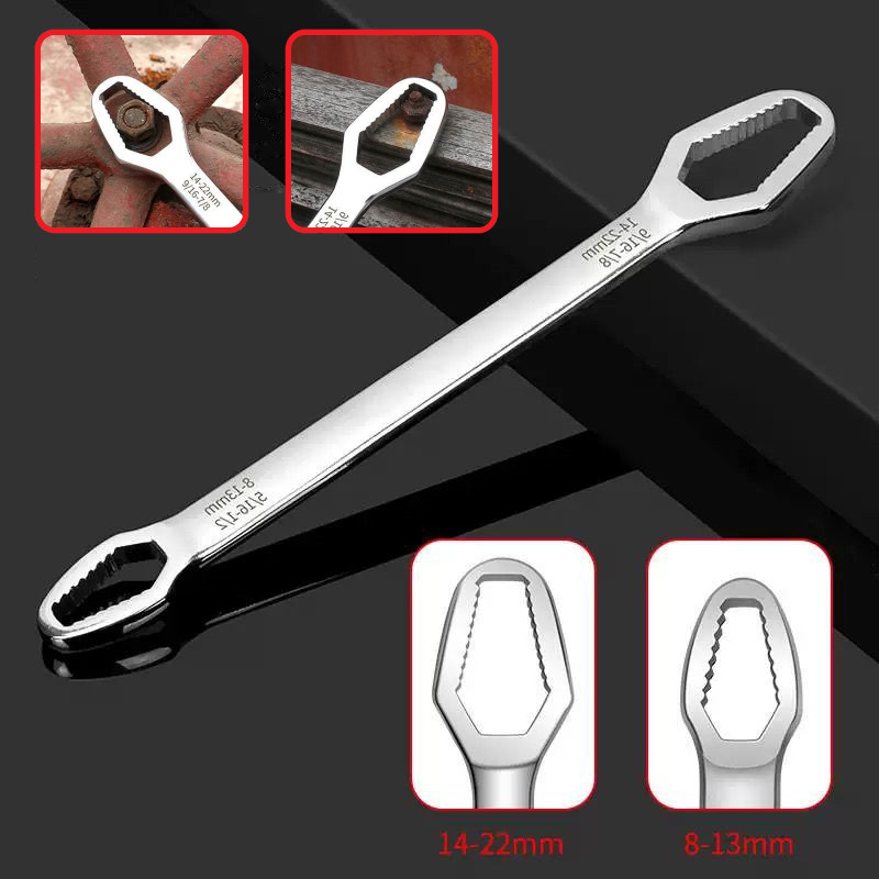 Chave Boca Fixa Aço Universal 8 A 22mm Cabeça Dupla Torx