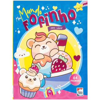 VIVA AS CORES! LIVRO DE COLORIR MEU MUNDO FOFINHO PARA COLORIR em Oferta na Shopee