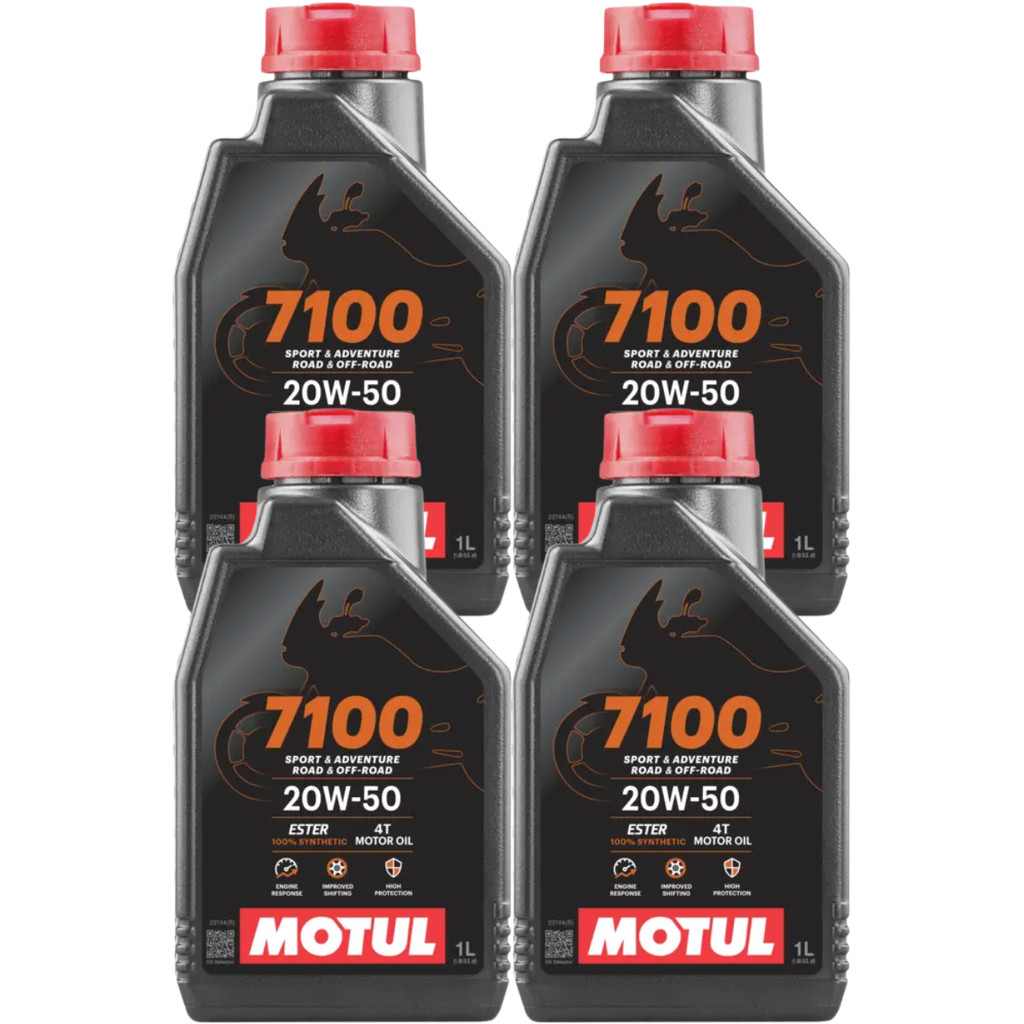 3 Lt Litres De Huile 7100 20W50 MOTUL 4 Temps Synthétique Api Sg / Sh