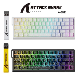Ataque SHARK X68HE Teclado Mecânico Magnético RGB 8K E-Sports De Eixo 0.01mm RT Precisão 128K