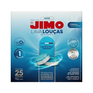 Jimo Pastilha Lava Louças Multicamadas 15g ¿ Embalagem 25 Unidades em Oferta na Shopee