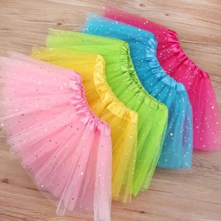 1 SAIA DE TULE COM BRILHO 40CM FESTA Balada Carnaval (Ex)