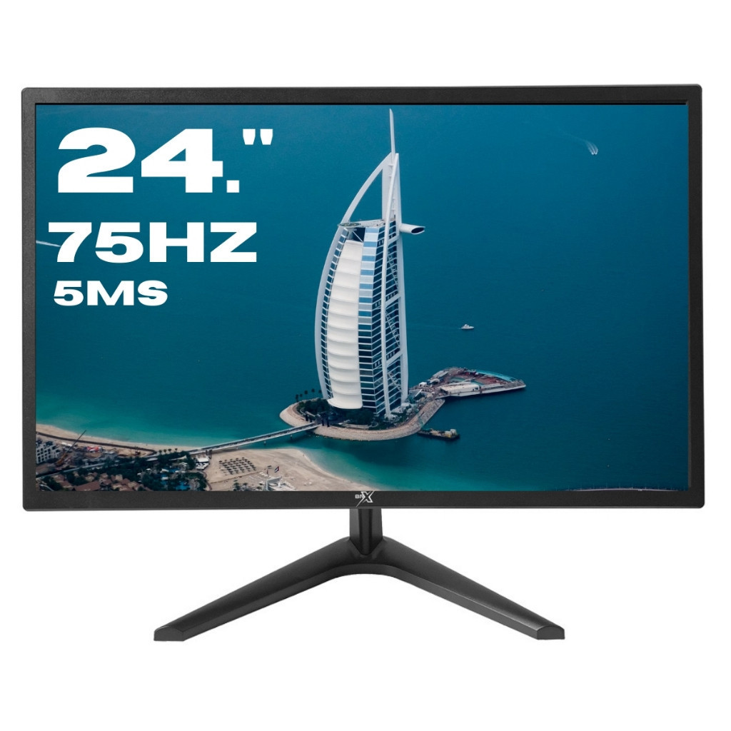 24 polegadas Monitor FULL HD LED HDMI VGA Trabalho Estudo Home Office ...