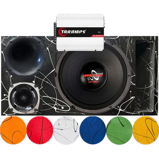 CAIXA TRIO DUTO RÉGUA MÉDIO GRAVE HARD POWER HP 550 UNLIKE 500 CORES MÓDULO TARAMPS em Oferta na Shopee