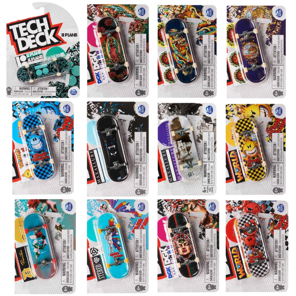 Coffret DGK Skateshop 6 Mini Skates Finger – Kit Complet Avec Stickers, Roues Et Outils Pour Monter Ses Planches Dès 6 Ans