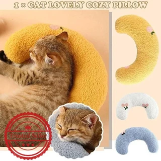 Travesseiro De Pelúcia De Veludo Para Animais De Estimação , Meia Lua , Gato , Cachorro , Suprimentos De Dormir , Em For