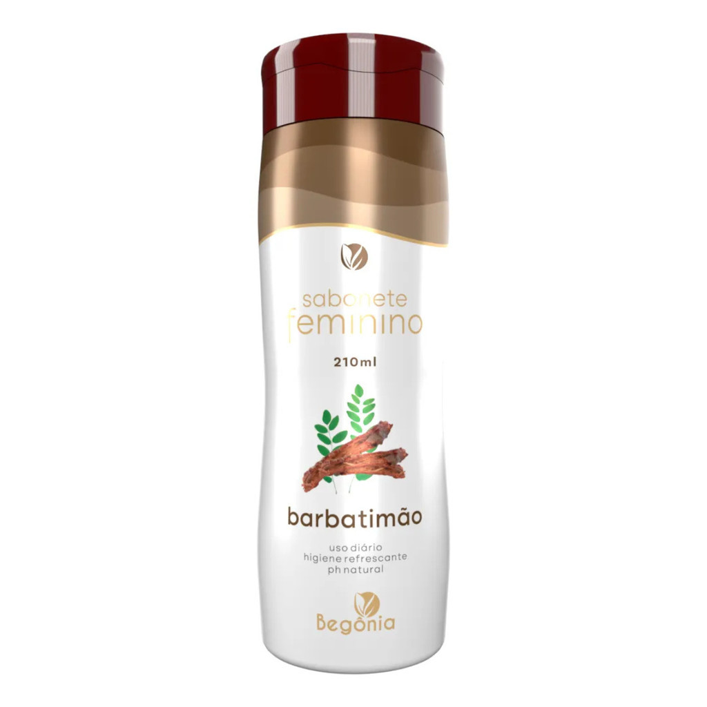 Sabonete íntimo Feminino Barbatimão PH Neutro Higiene Refrescante 210ml ...