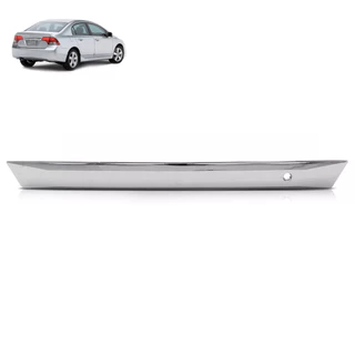 Moldura Cromada Externa Friso Guarnição Acabamento Régua Luz de Placa Tampa Traseira Honda Civic 2007 2008 2009 2010 201