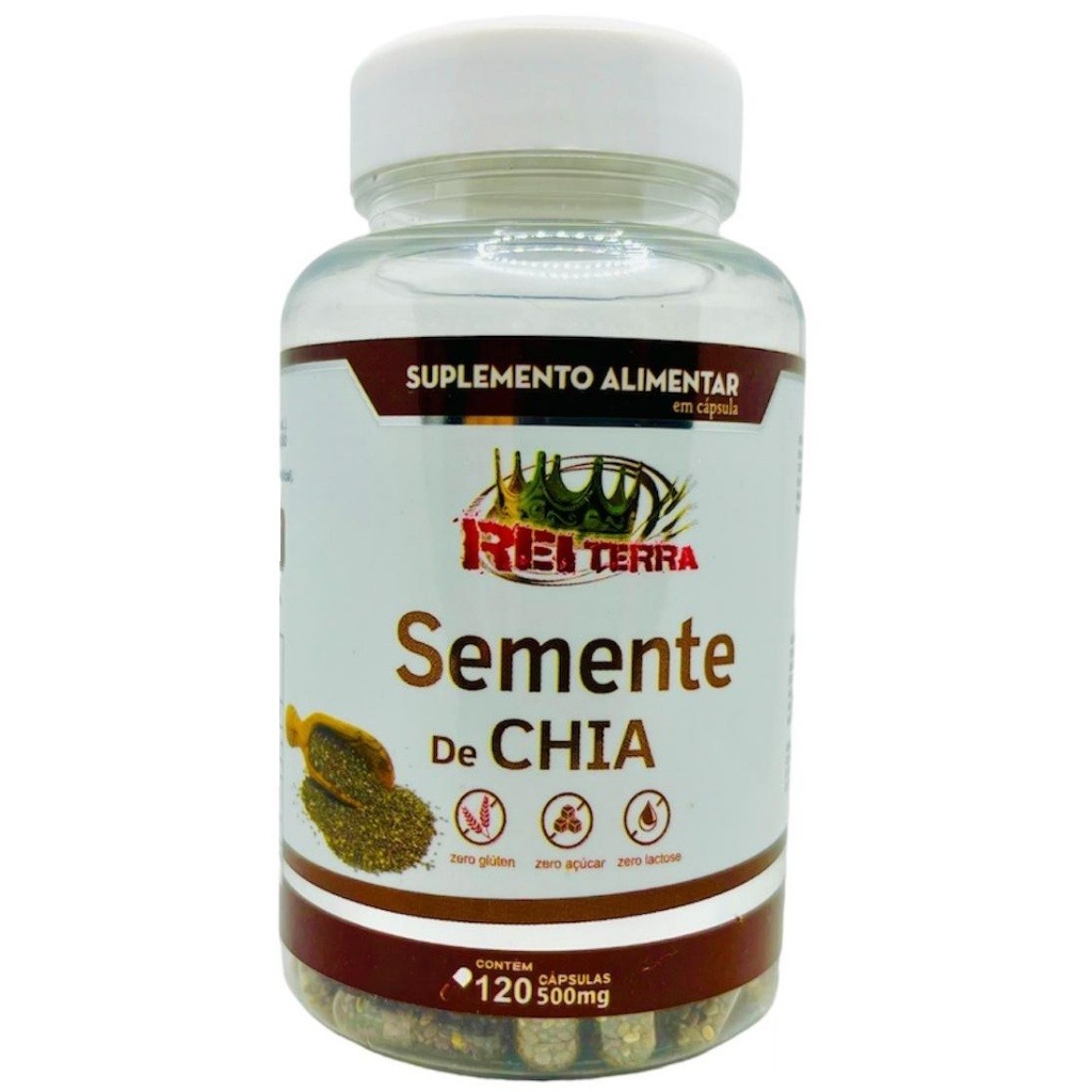 Chia 500mg 120 Cápsulas - Rei Terra