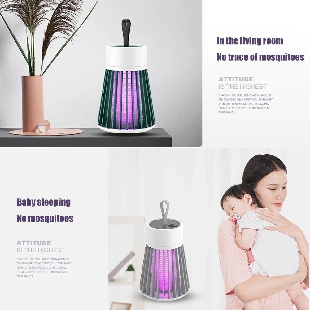 Lâmpada Elétrica Mata-Mosquitos Com Luz UV Usb Recarregável Armadilha Para Insetos Su