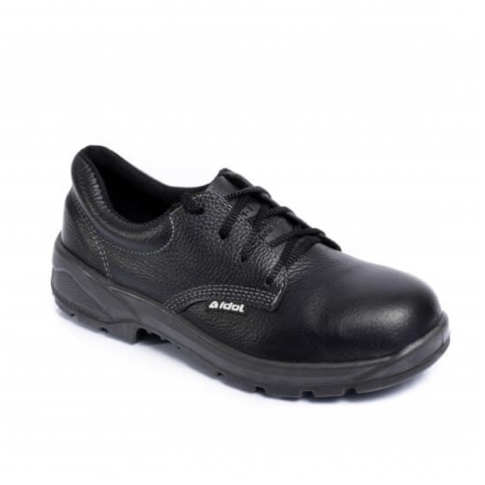 靴 98321 Bandung / BLACK CALF Sapato Couro Liso De Cadarço Biqueira Pvc Ca 21158 Idol | Shopee