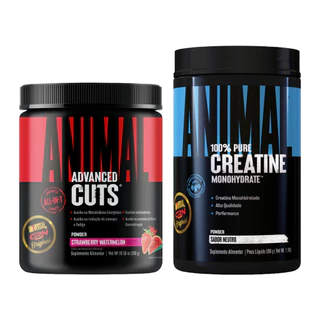 Kit Animal Cuts 300g + Creatine 100% Pura 500g Universal Nutrition - Definição, Energia aos Treinos! em Oferta na Shopee