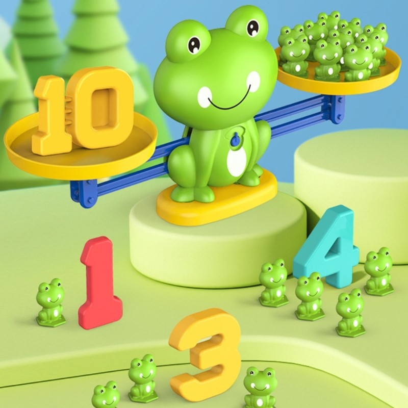 Frogs Balance Scale Math Learning Toy For Kids Early Counting Skills ...