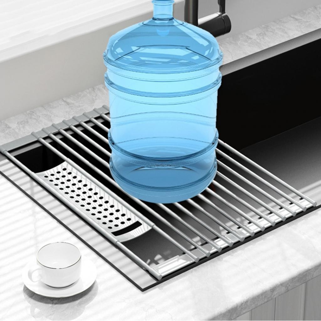 Foldable Sink Dish Drying Rack Modern Style High Toughness Quick ...