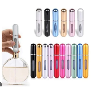 Kit 6/12/24 unidades Porta Perfume Recarregavel Portatil Spray 5ml em Oferta na Shopee