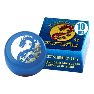 10 Pomada Ginseng Fogo De Dragão Sofisticatto Atacado