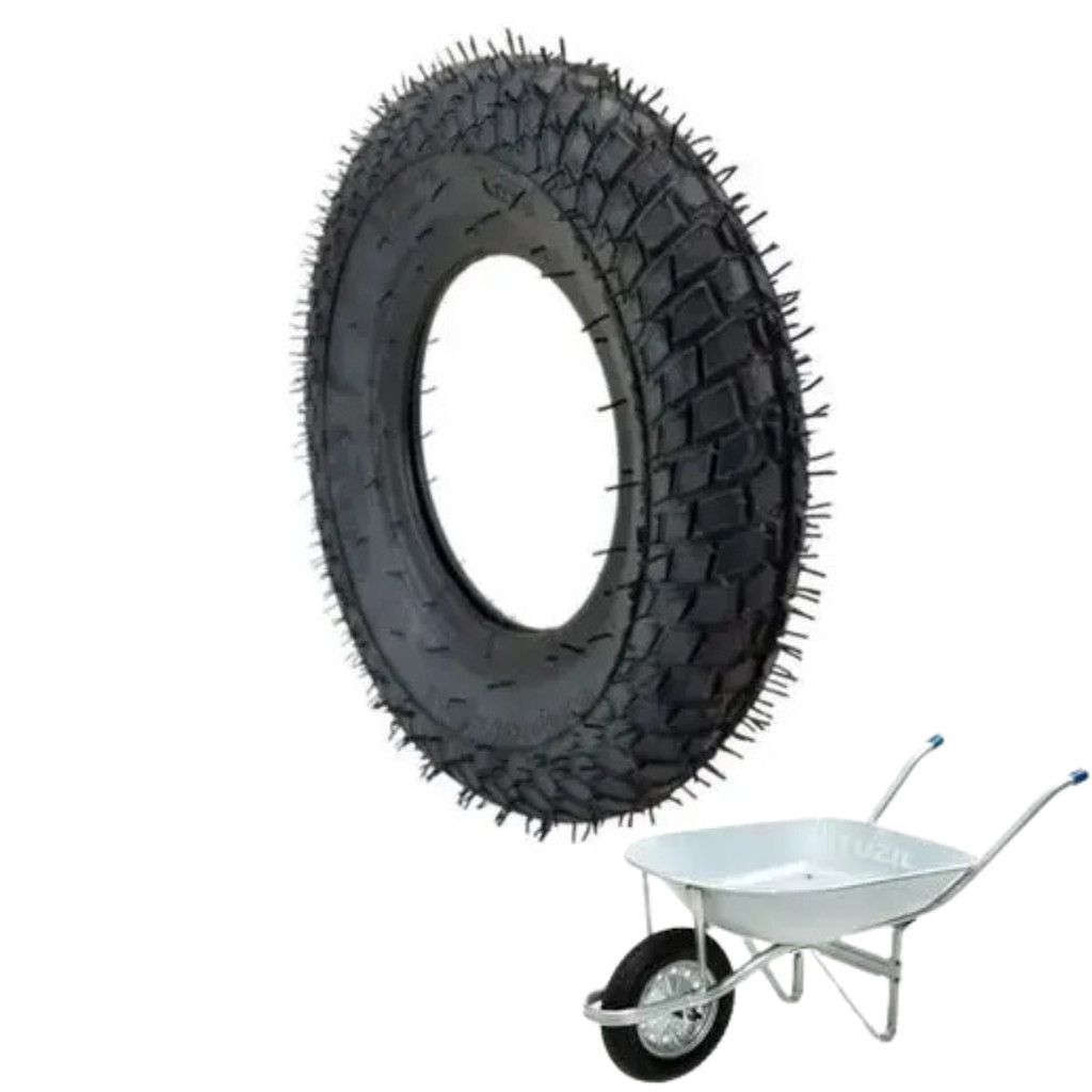 Pneumatico Per Carriola VidaXL 3.50-8 4PR: Gomma Robusta Per Lavori Pesanti - 2