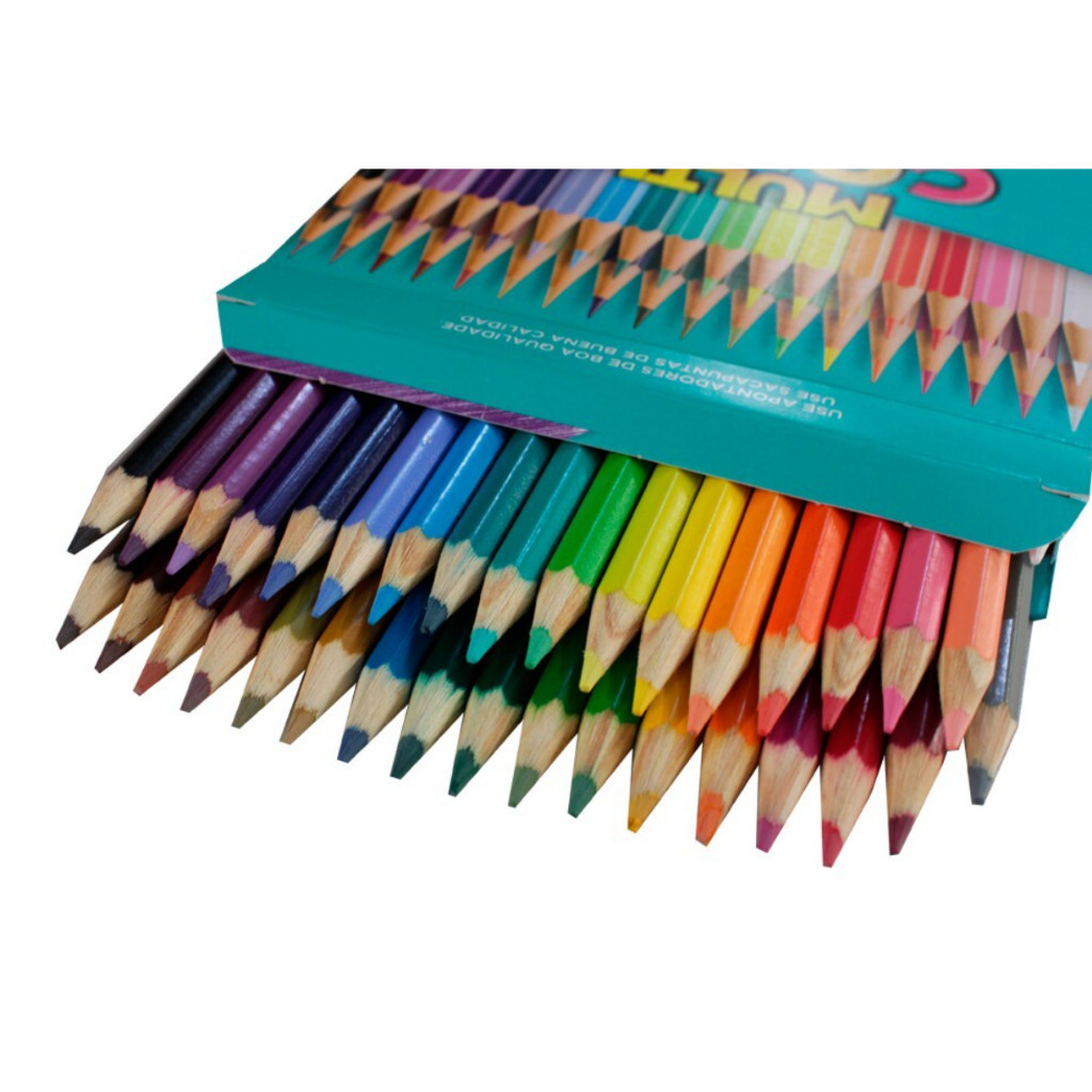 Lapis De Cor Escolar Multicolor De 36 Cores Material Escolar Cores Viva ...