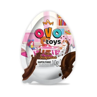 OVO TOYS MENINAS - kit com 12 unidades - chocolate napolitano