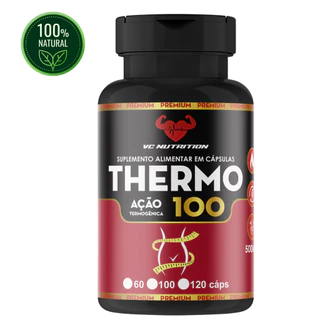 Ação termogênica, suplemento natural, 120 capsulas