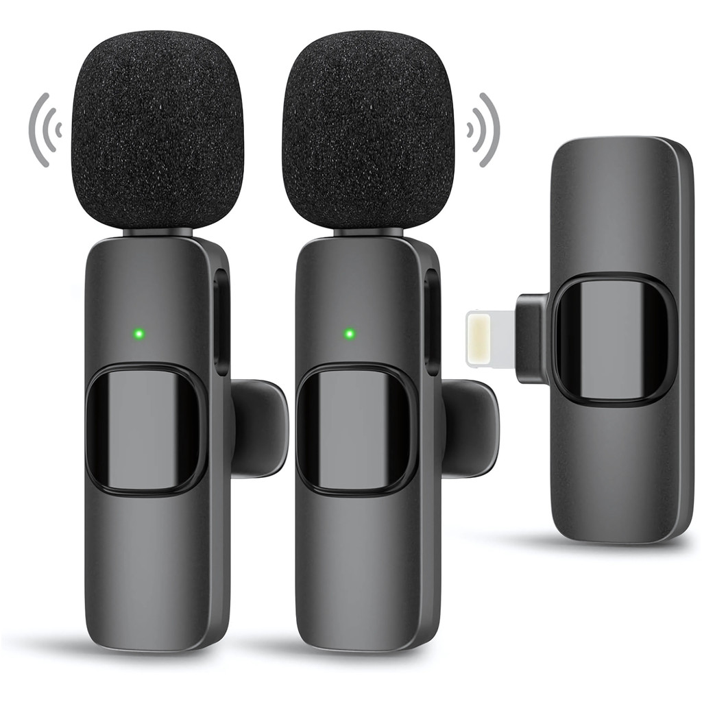 Microfone Lapela Para Celular Dupla iPhone Android Profissional ...
