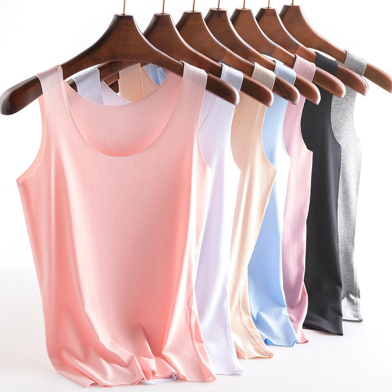 Regata Feminina De Seda Gelada Para Camadas E Agasalhos | Shopee Brasil