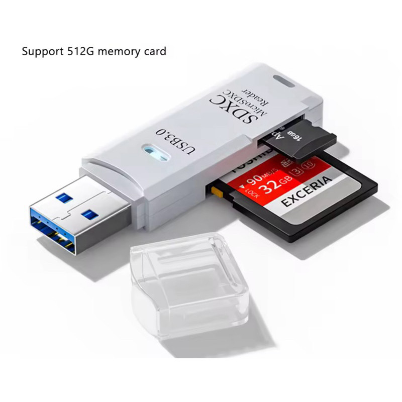 Leitor De Cartão Usb 3.0 Adaptador Micro Sd / Sdxc 5gbps