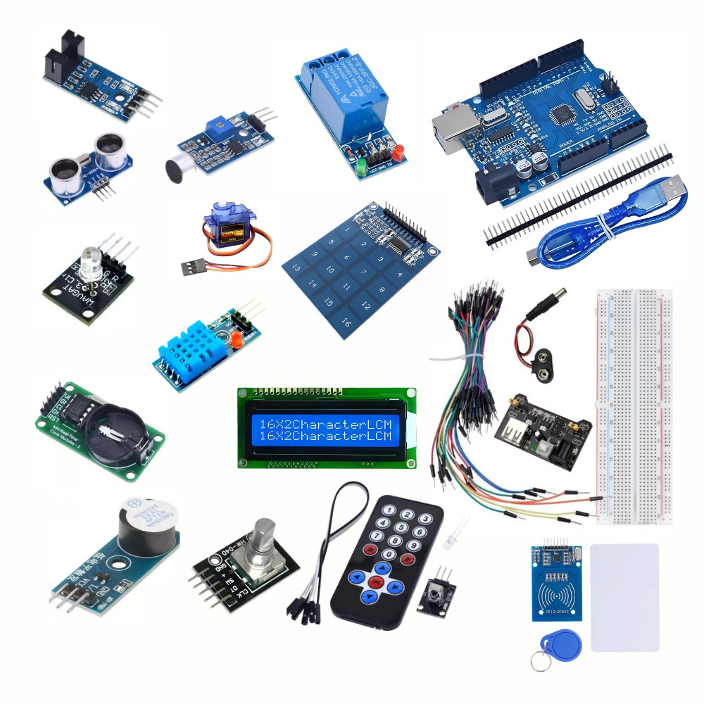 Kit Arduino Completo: Sensores, Módulos,RFID, LCD, DHT11 e Muito Mais ...