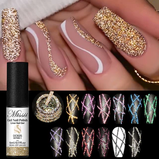 MTSSII 5ml Glitter Liner Gel Polonês Linha De Pintura Soak Off UV LED Verniz DIY em Oferta na Shopee